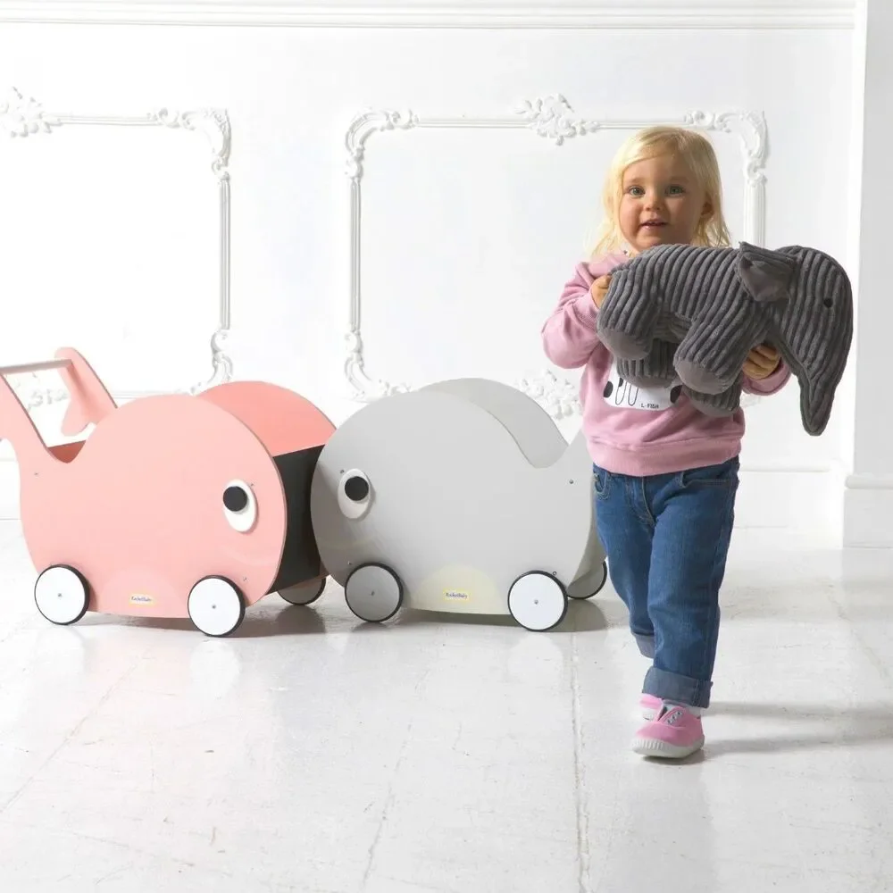 RocketBaby Push Toy and Toy Storage Toddler Whale